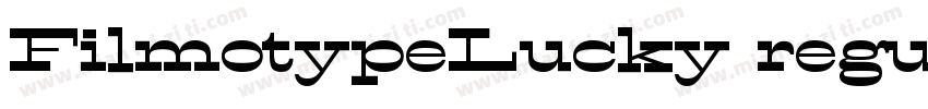 FilmotypeLucky regular字体转换